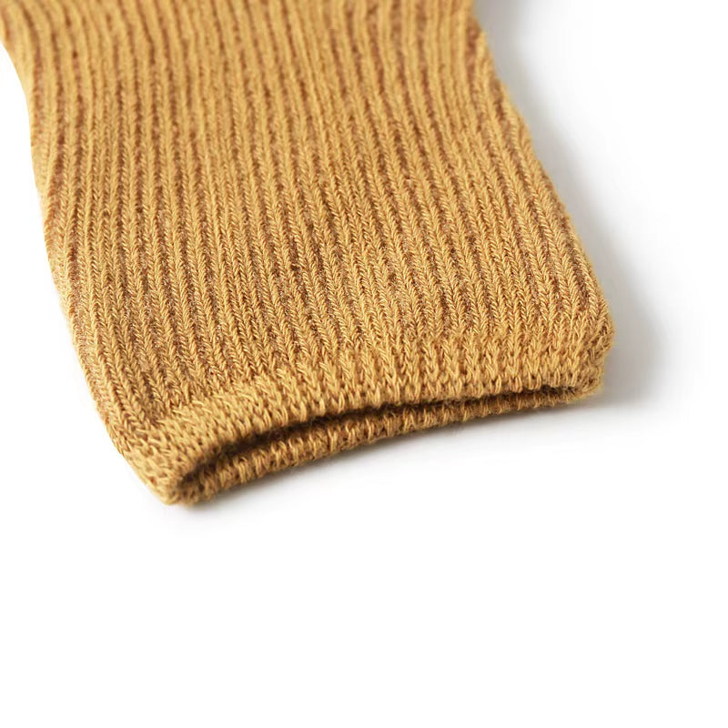 3 Pairs Baby Girl Boy Socks Toddler Cotton Baby Winter Clothes Accessories Pure Color Combed Cotton Baby Socks for Autumn