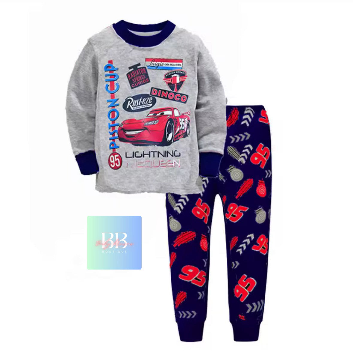 Kids, Boys Car Cartoon Character Pyjama Sets Sleepwear. 11 variants, 1-7Y.