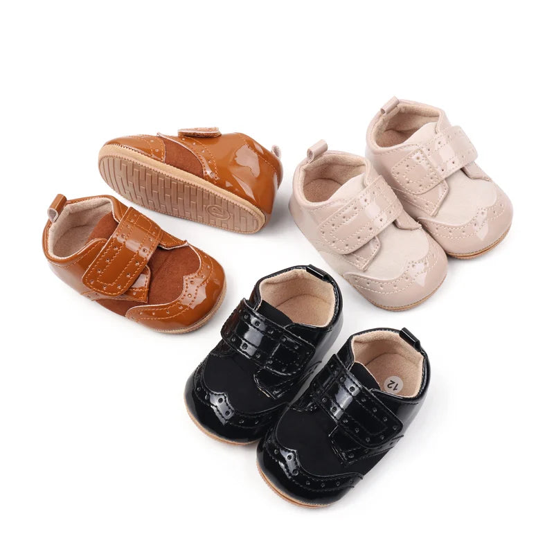 Baby Shoes High Quality Soft PU Anti-Slip Sole Spring and Autumn Style for Newborn Toddler Boys and Girls 2024 Fashion BMB3234