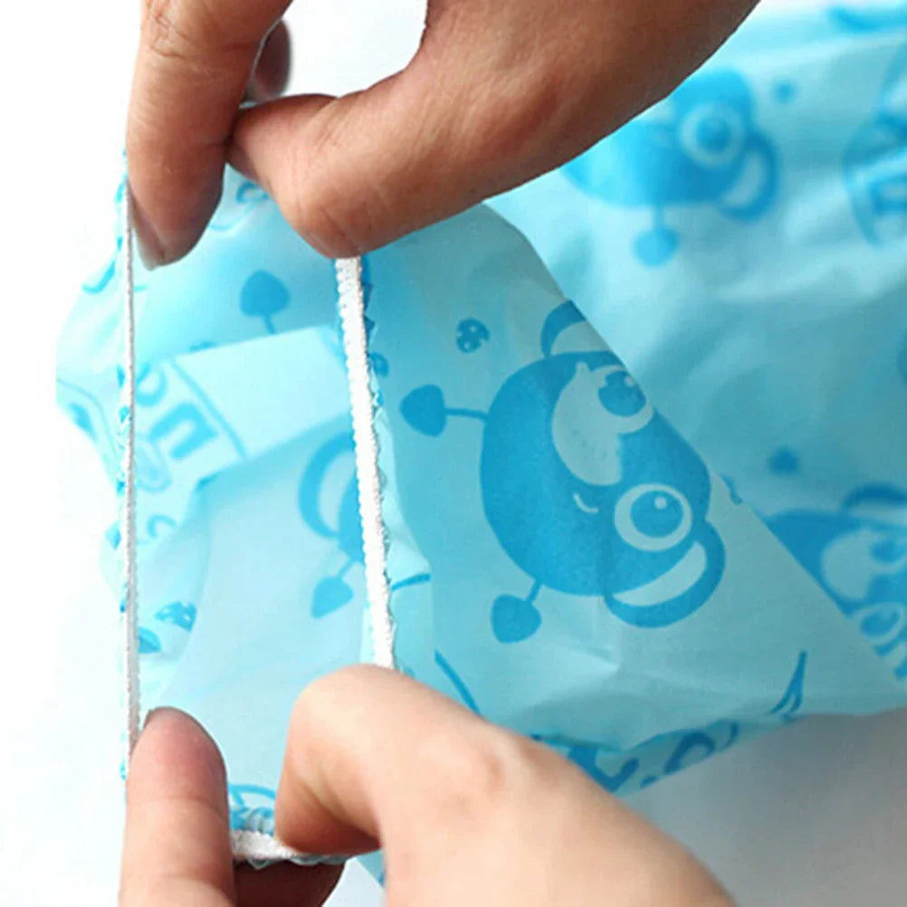 Cute Cartoon Children Apron Sleeves Chef Hat Pocket Set Kid Craft Art Kitchen Cooking Chef Suit Drink Food Baking Apron for 3-8Y