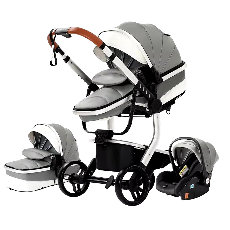Toddler Stroller 3 in 1 Stroller Pram Strollers Baby Carseat Stroller Newborn Stroller Best Stroller High Landscape Mother Kids
