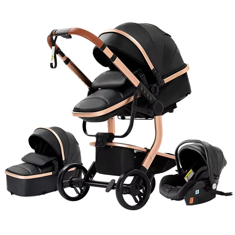 Toddler Stroller 3 in 1 Stroller Pram Strollers Baby Carseat Stroller Newborn Stroller Best Stroller High Landscape Mother Kids