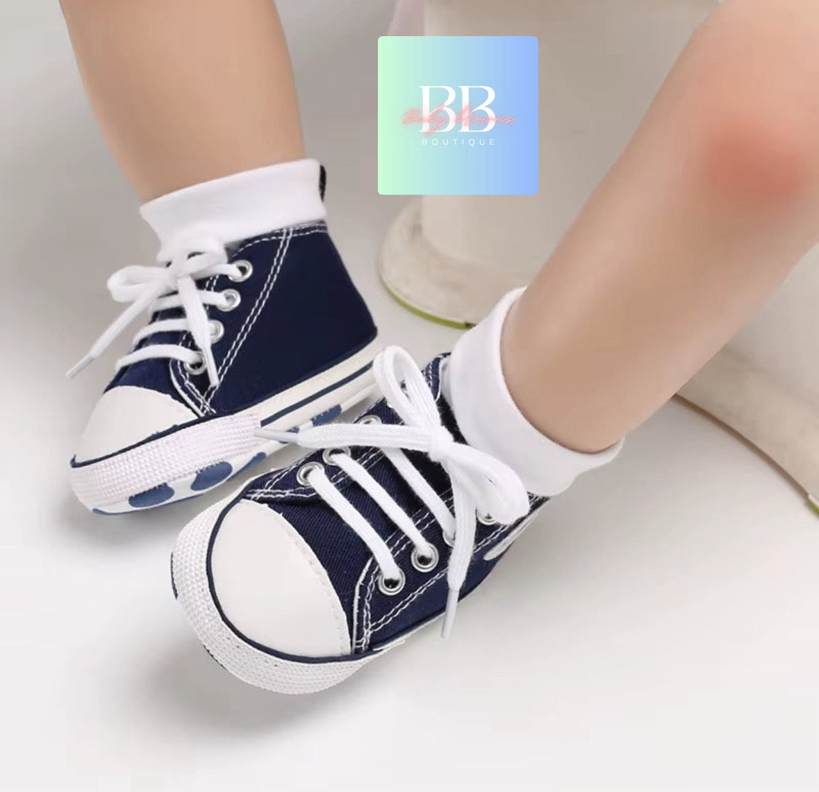 Baby/Toddler Classic Baseball Boots with Laces. 12 colours, 0-18M