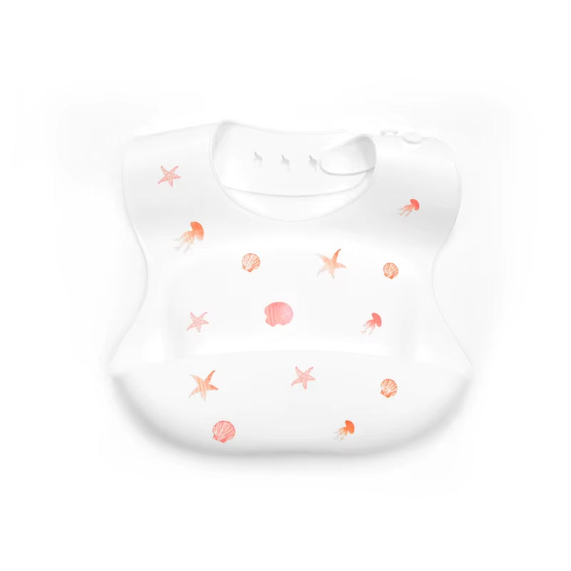 Silicone Bibs for Newborn Baby Feeding Tableware Waterproof Baby Bibs for Toddler Feedings Bibs Burp Cloths Bandana Baby Stuff