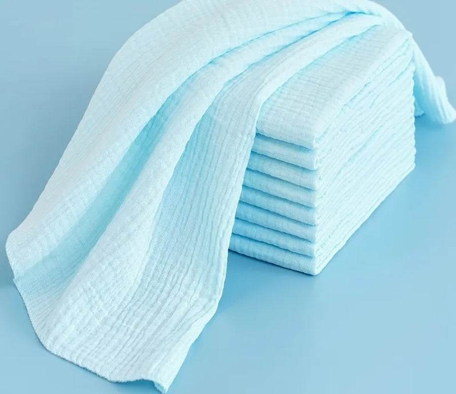 5Pcs/Lot 100% Cotton Baby Gauze Diapers for Newborn Baby Nappy Changing 45*43Cm Washable Soft Baby Towels