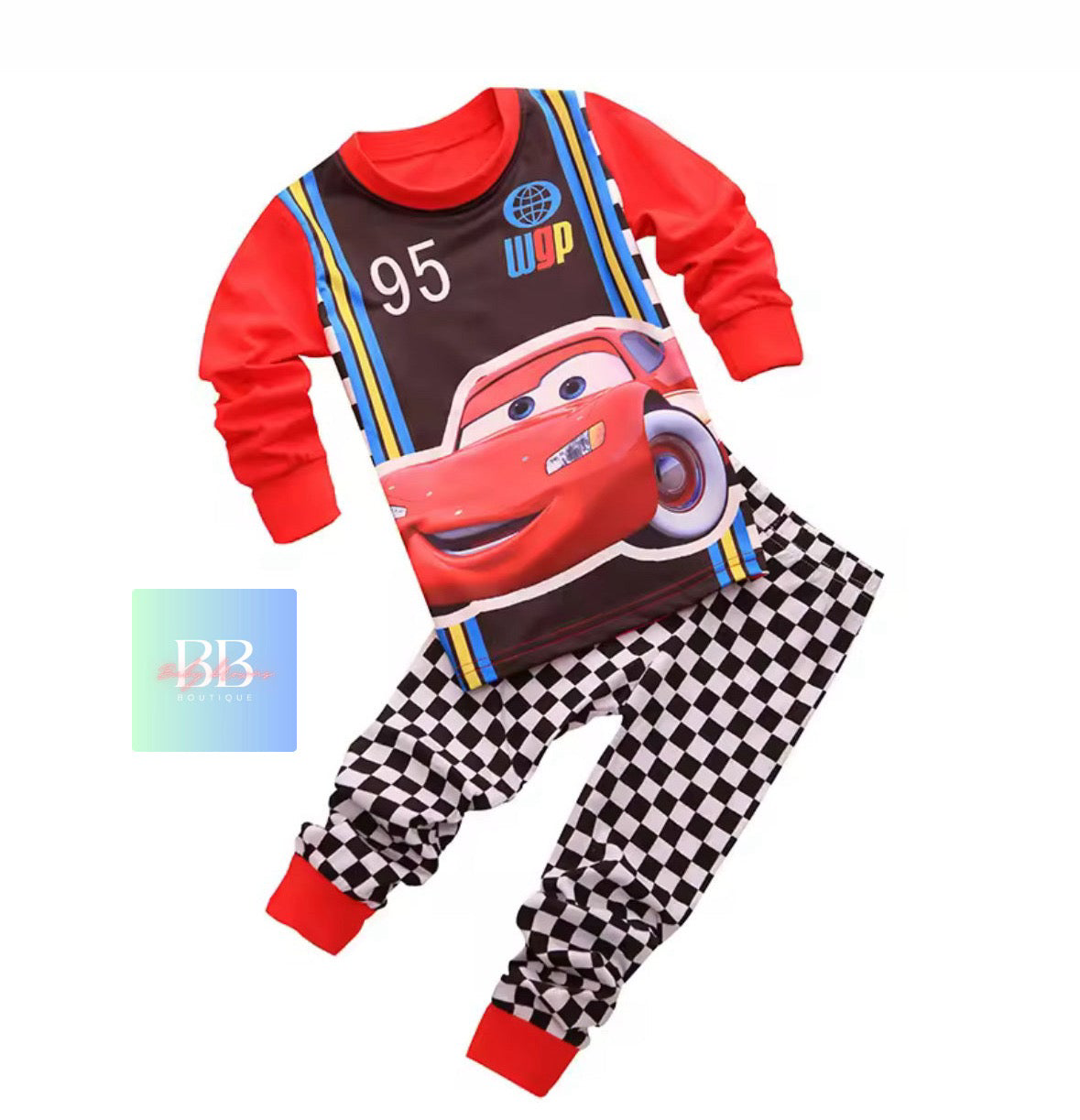 Kids, Boys Car Cartoon Character Pyjama Sets Sleepwear. 11 variants, 1-7Y.