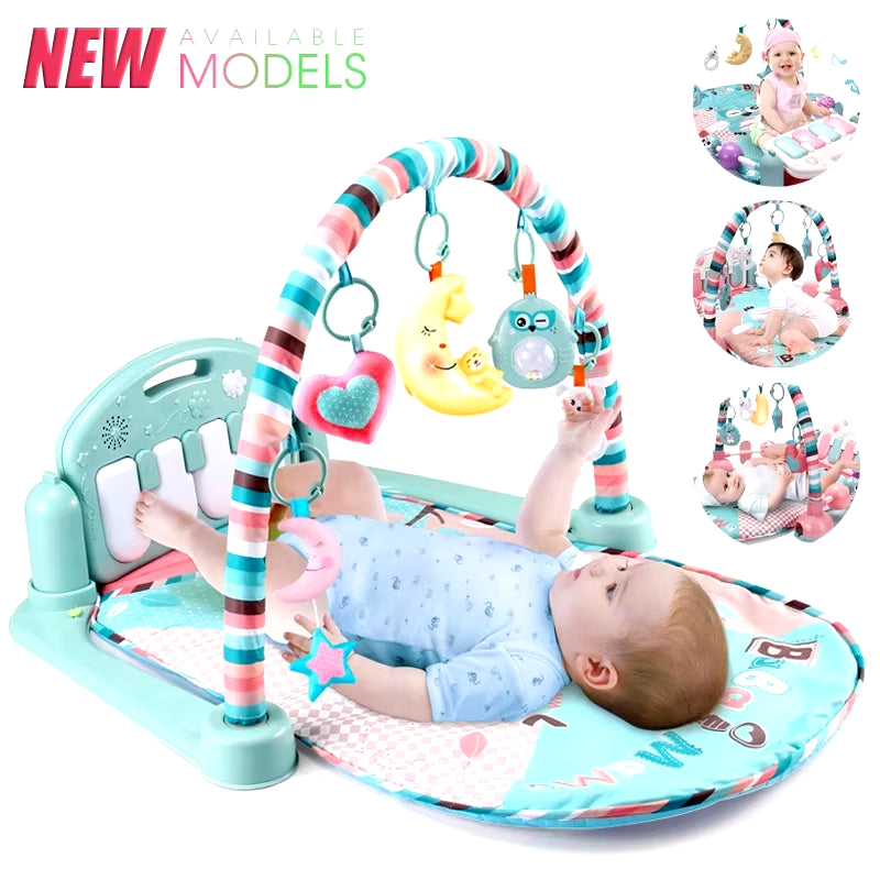 Baby Fitness Stand Music Play Gym Activity Toys Newborn Piano Crawling Blanket Pedal Game Pad Early Education 0-36 Months Gifts