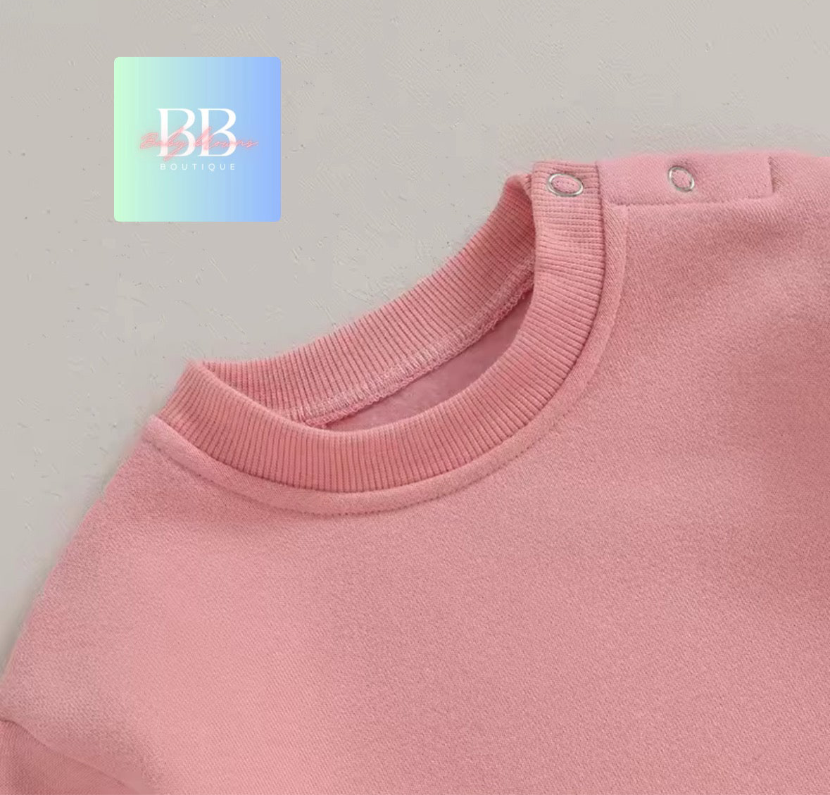 Baby/Toddler Boy/Girl Sweatshirt Romper Long Sleeve solid colour. 6 colours, 3-18M.