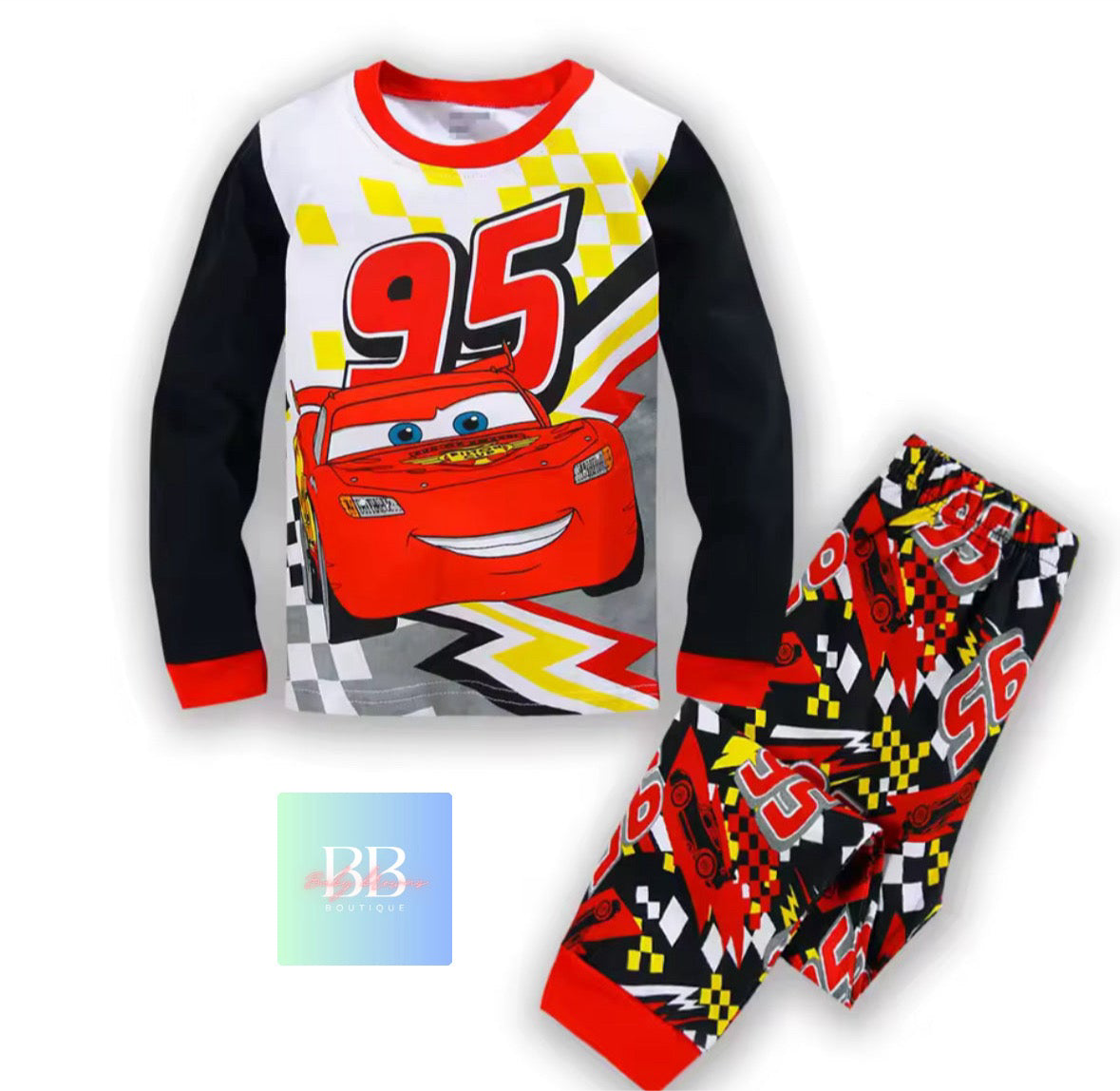 Kids, Boys Car Cartoon Character Pyjama Sets Sleepwear. 11 variants, 1-7Y.