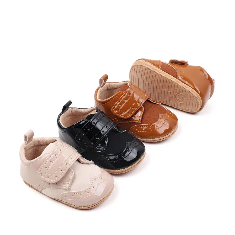Baby Shoes High Quality Soft PU Anti-Slip Sole Spring and Autumn Style for Newborn Toddler Boys and Girls 2024 Fashion BMB3234
