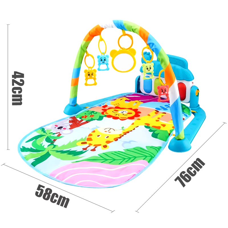Baby Fitness Stand Music Play Gym Activity Toys Newborn Piano Crawling Blanket Pedal Game Pad Early Education 0-36 Months Gifts