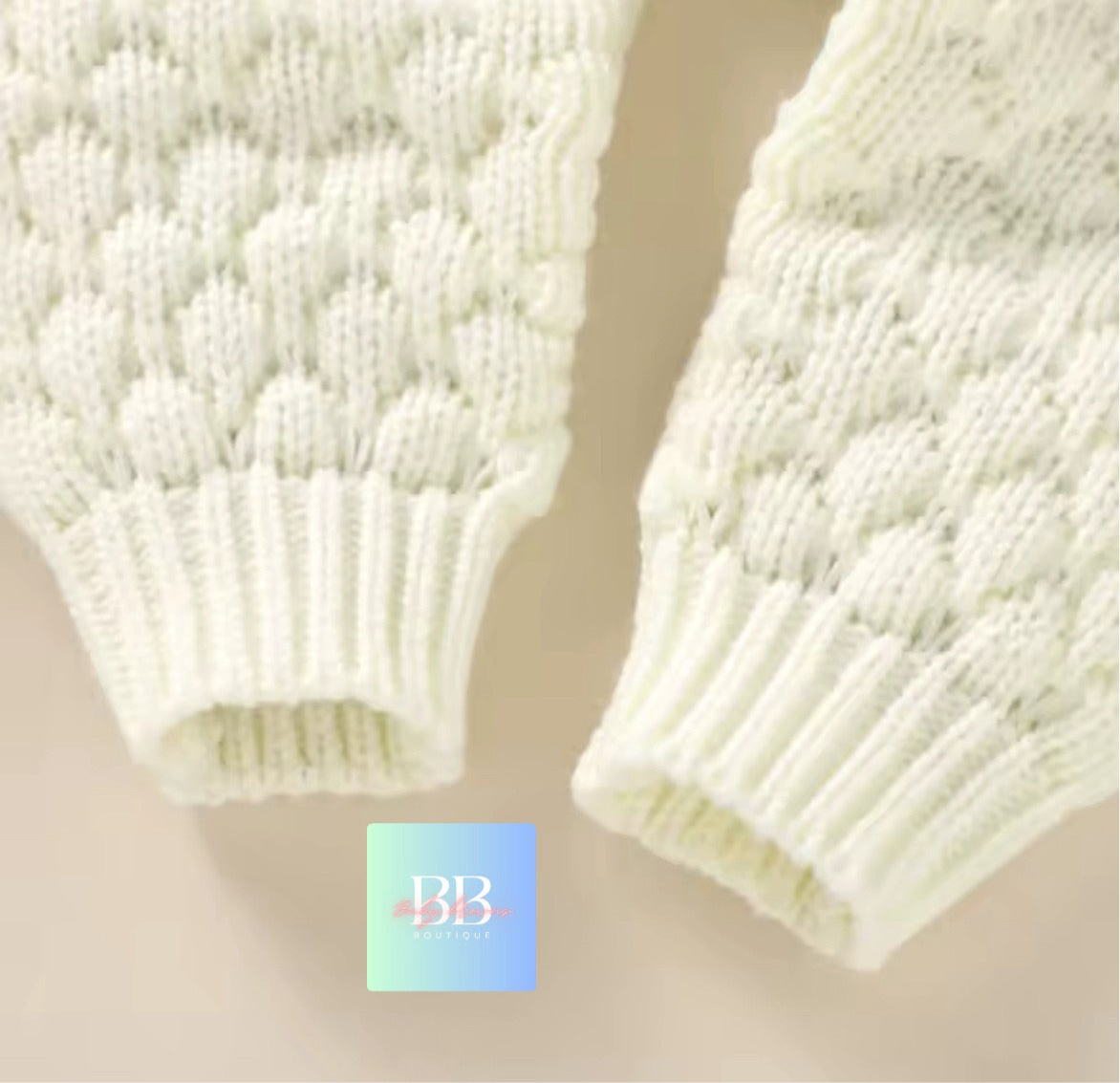 Baby/toddler knitted long sleeve Romper Sets. Boy/girl, 3-18M, 4 colours.