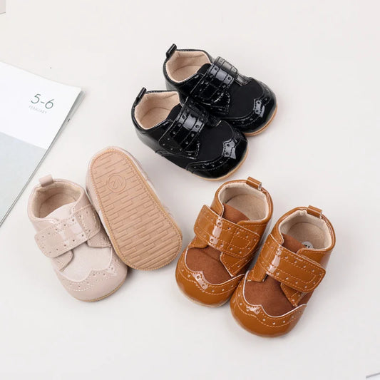 Baby Shoes High Quality Soft PU Anti-Slip Sole Spring and Autumn Style for Newborn Toddler Boys and Girls 2024 Fashion BMB3234