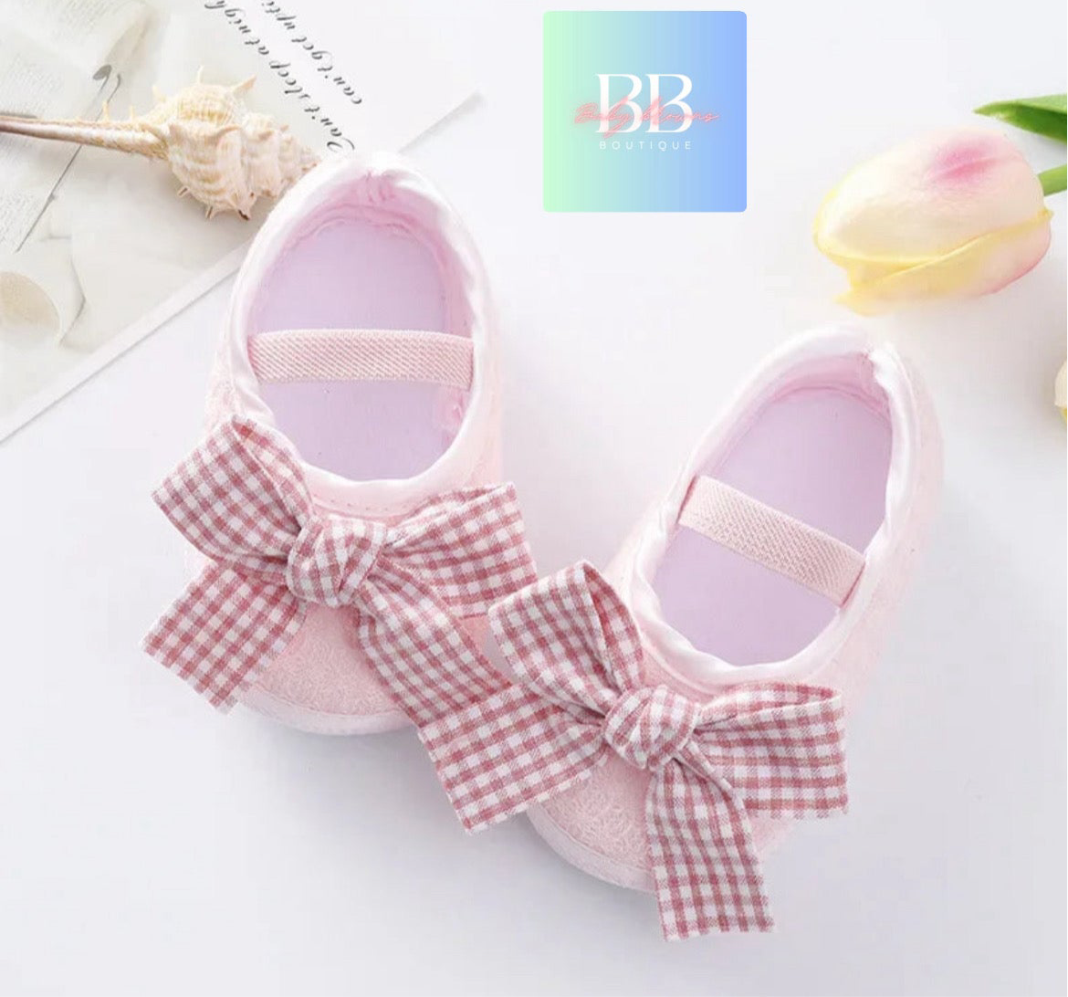 Baby/Toddler First Walkers Slip on Shoes with adorable bows. 8 styles & colours!