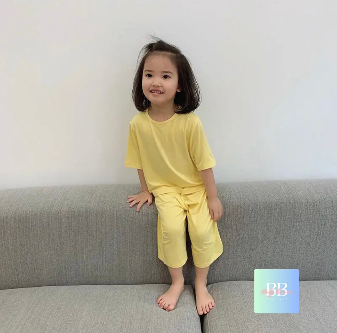 Kids Solid Colour Cotton Pyjamas, Unisex. 5 colours, 12M-6Y