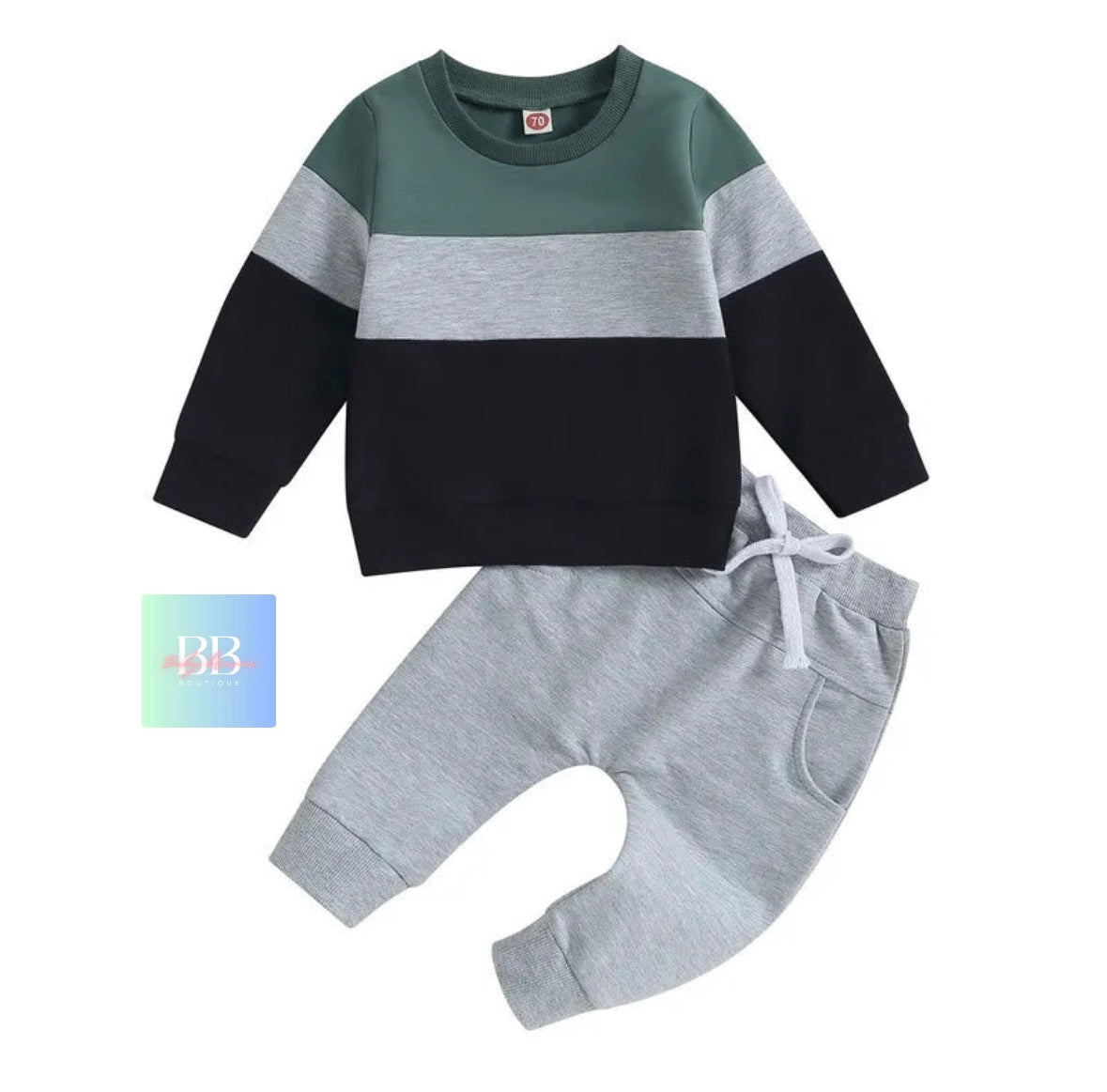 Baby/Toddler colourful casual tracksuit Sets. 3 colours, 0M-3Y