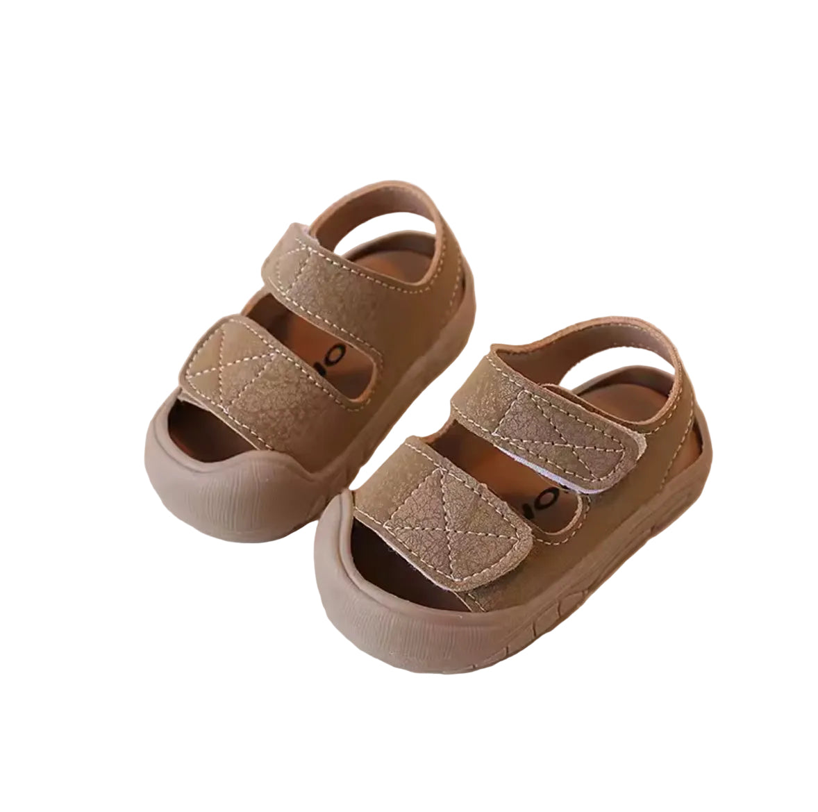 Kids Unisex Chunky Soft PU Leather Velcro Strap Sandals. 3 Colours EU15-25 infants