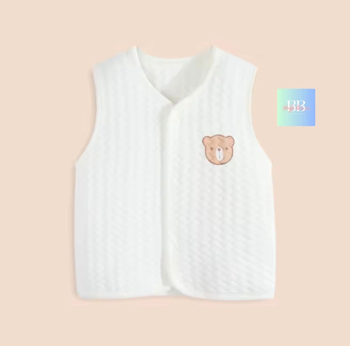 Baby/Toddler cute soft cotton waistcoat/body warmers. 4 colours, 3-24moths.