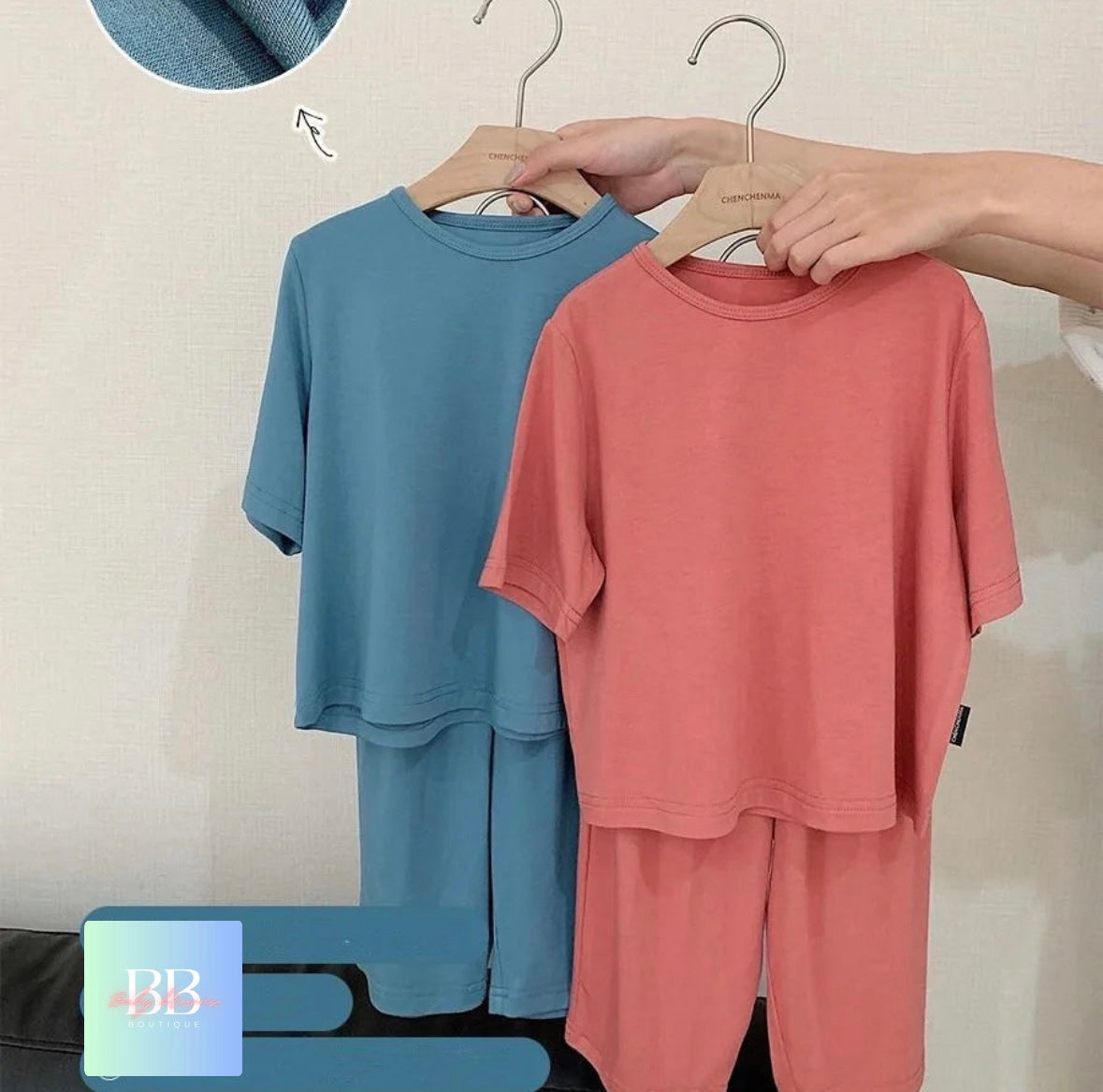 Kids Solid Colour Cotton Pyjamas, Unisex. 5 colours, 12M-6Y