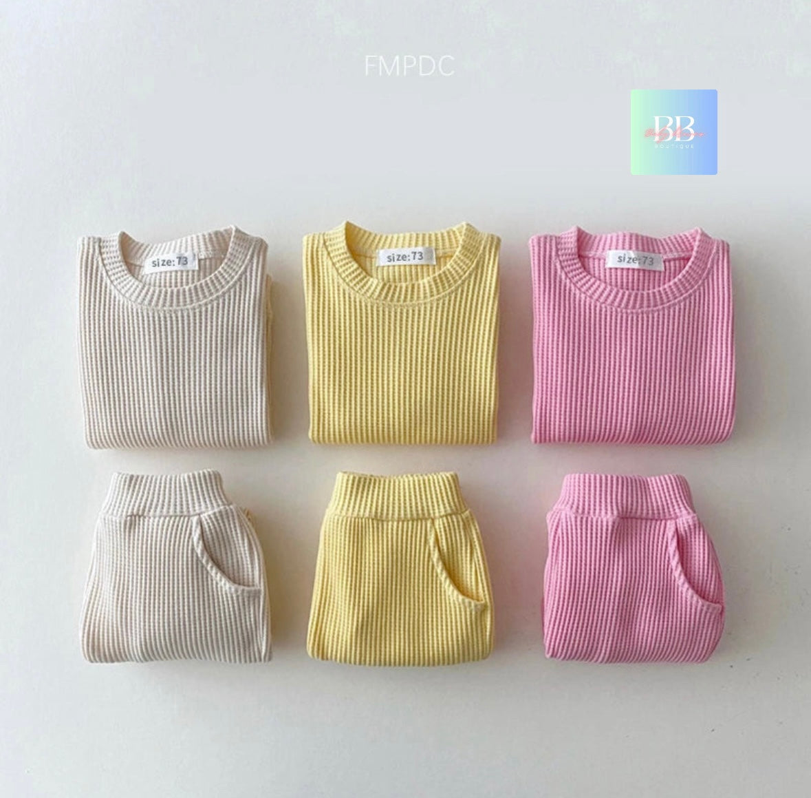 Baby/Toddler Casual Long Sleeve Sweatshirt & Pants Set. 7 Colours, 6M-3Y.