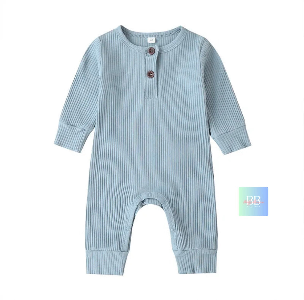 Baby/Toddler Cotton Long Sleeve Romper Playsuit. 7 Colours, 0-18M