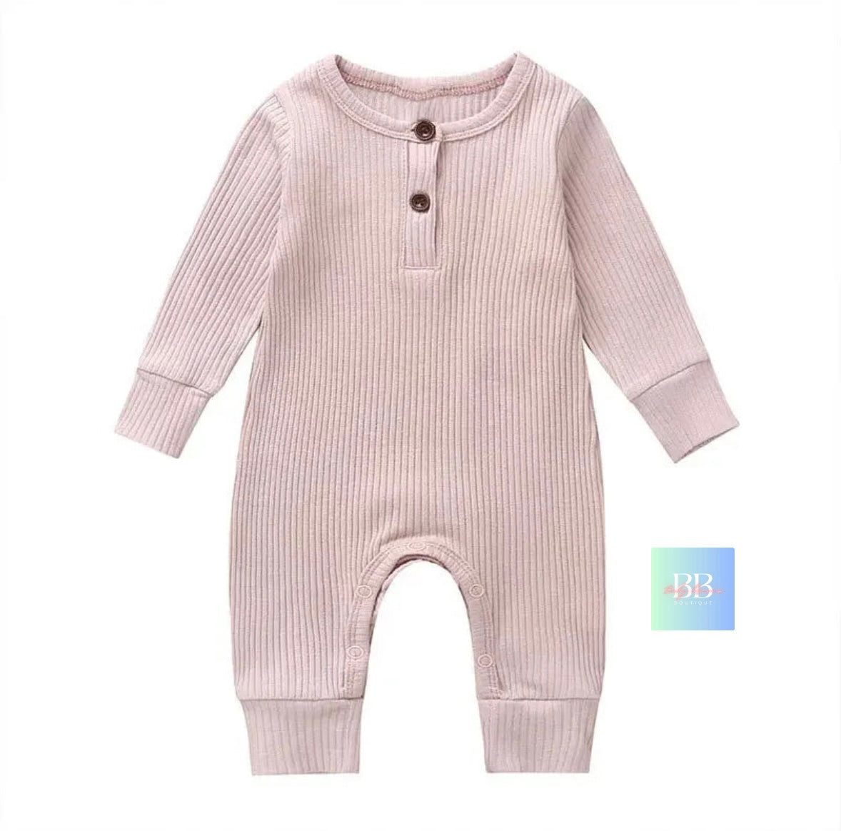 Baby/Toddler Cotton Long Sleeve Romper Playsuit. 7 Colours, 0-18M