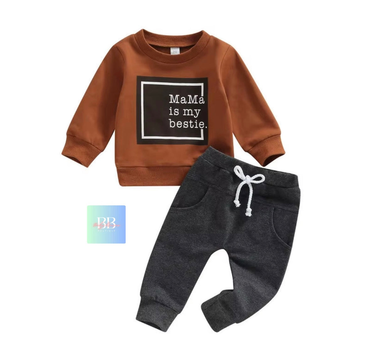 Baby/Toddler Casual Sweatshirt & Pants. 3 colours, 3M-3Y.