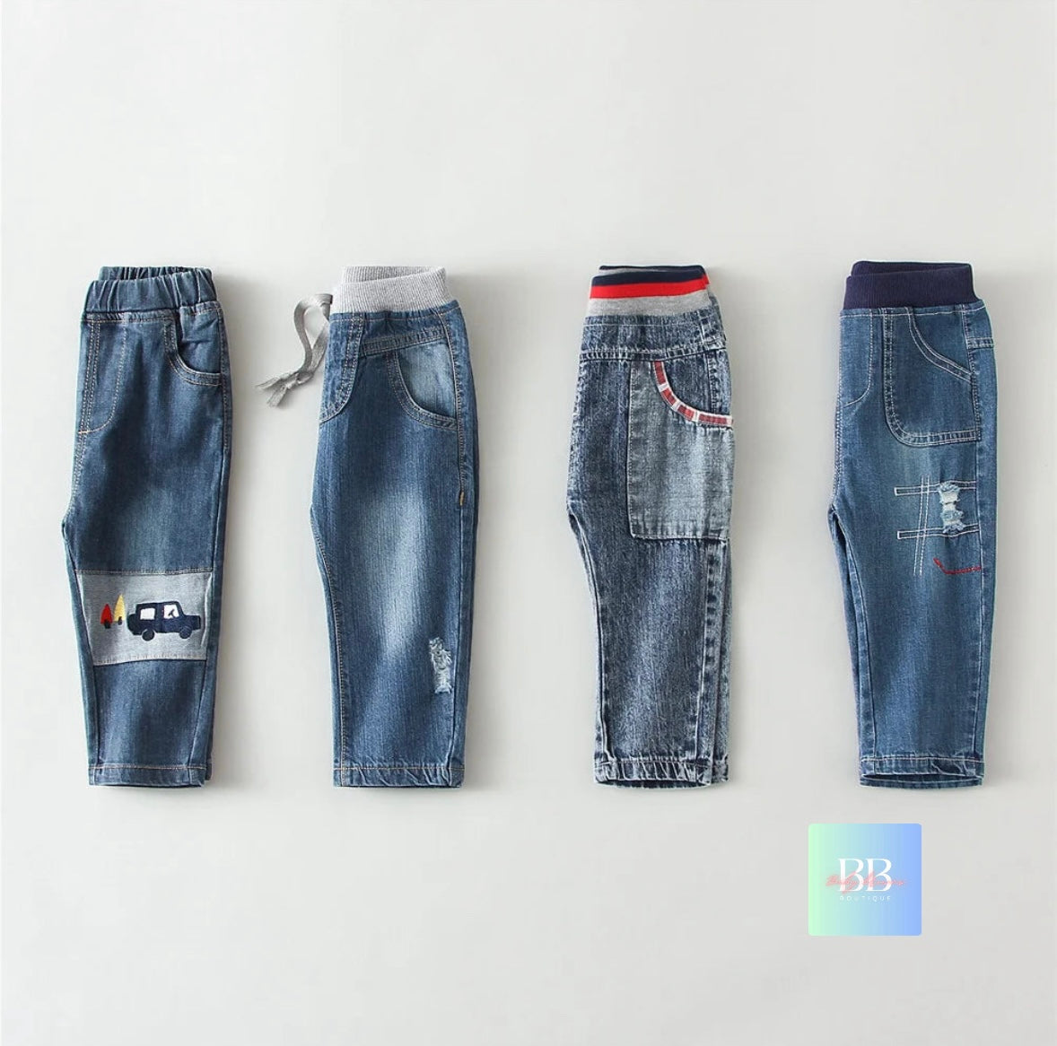 Baby/Toddler Boys Casual Denim Jeans/Trousers. 4 designs, 6M-3Y.