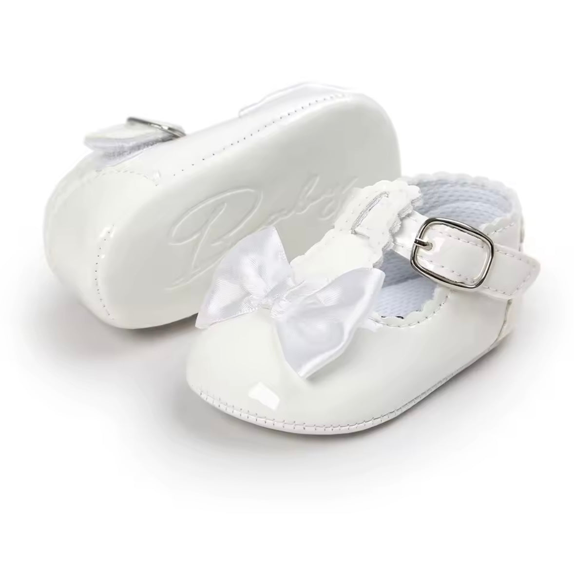 Baby Toddler Girls Patent Bowknot Buckle Strap Shoes. 5 Colours 0M-18M