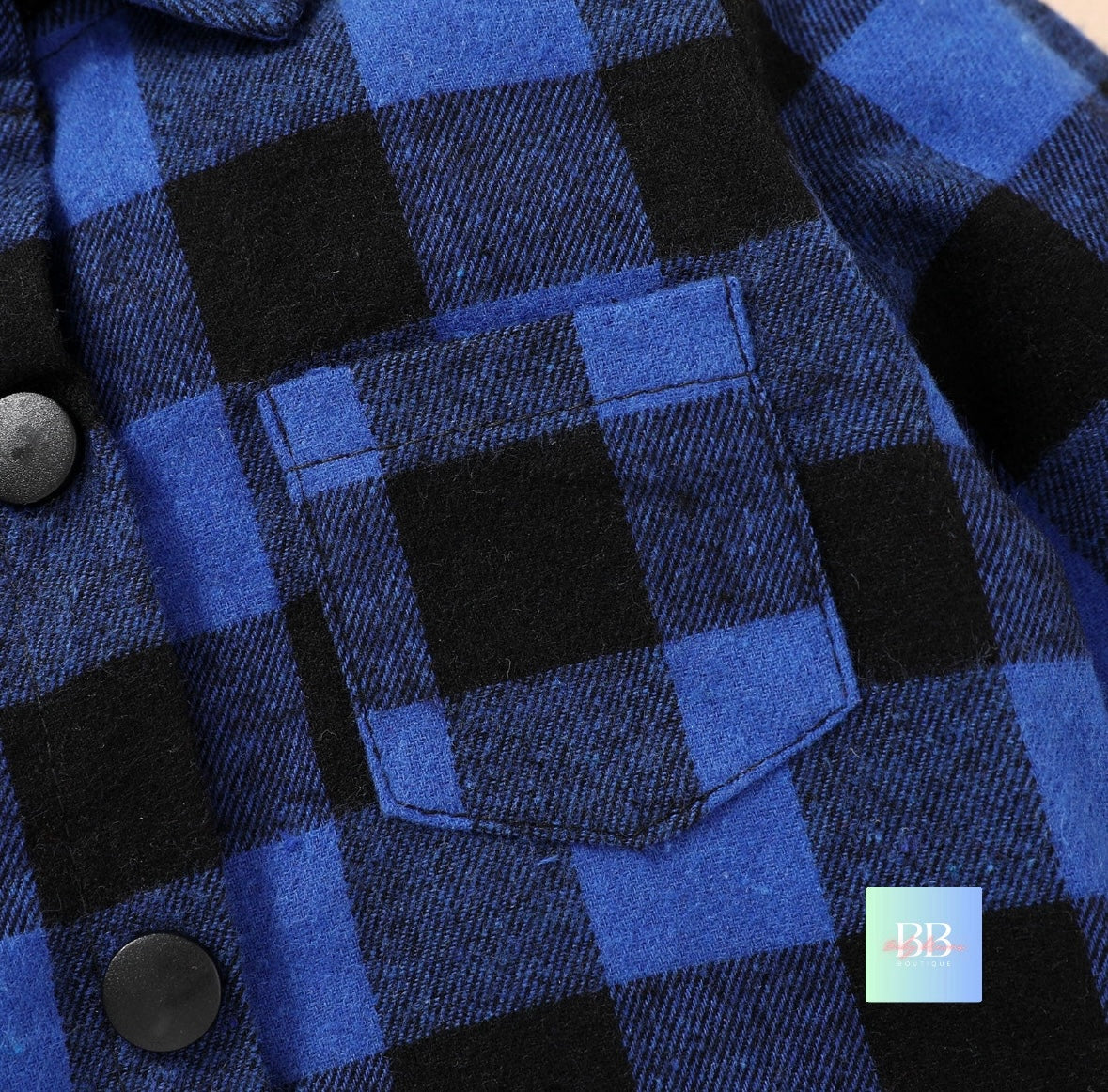 Boys Check Shirt, Long Sleeve with Hood. 18-24 Months