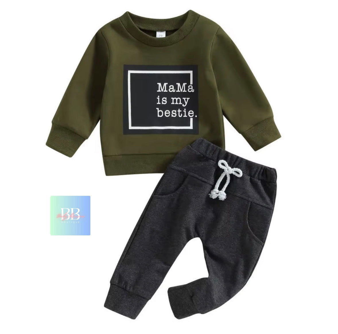 Baby/Toddler Casual Sweatshirt & Pants. 3 colours, 3M-3Y.