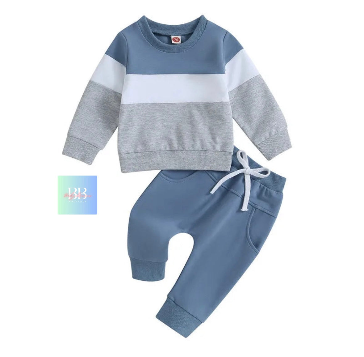 Baby/Toddler colourful casual tracksuit Sets. 3 colours, 0M-3Y