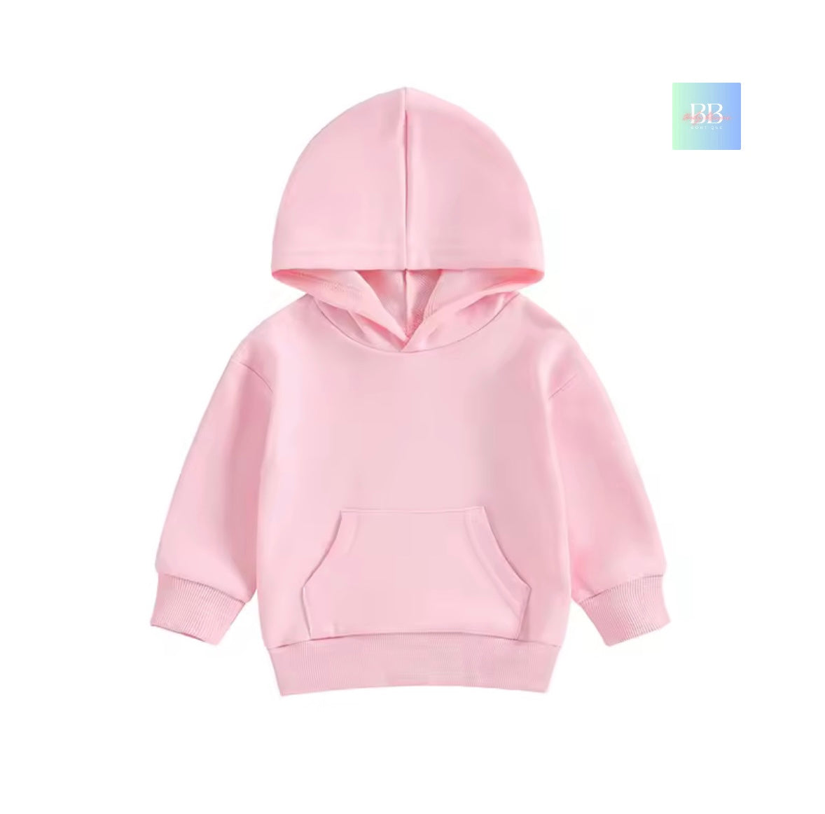 Pink hoodie on a white background