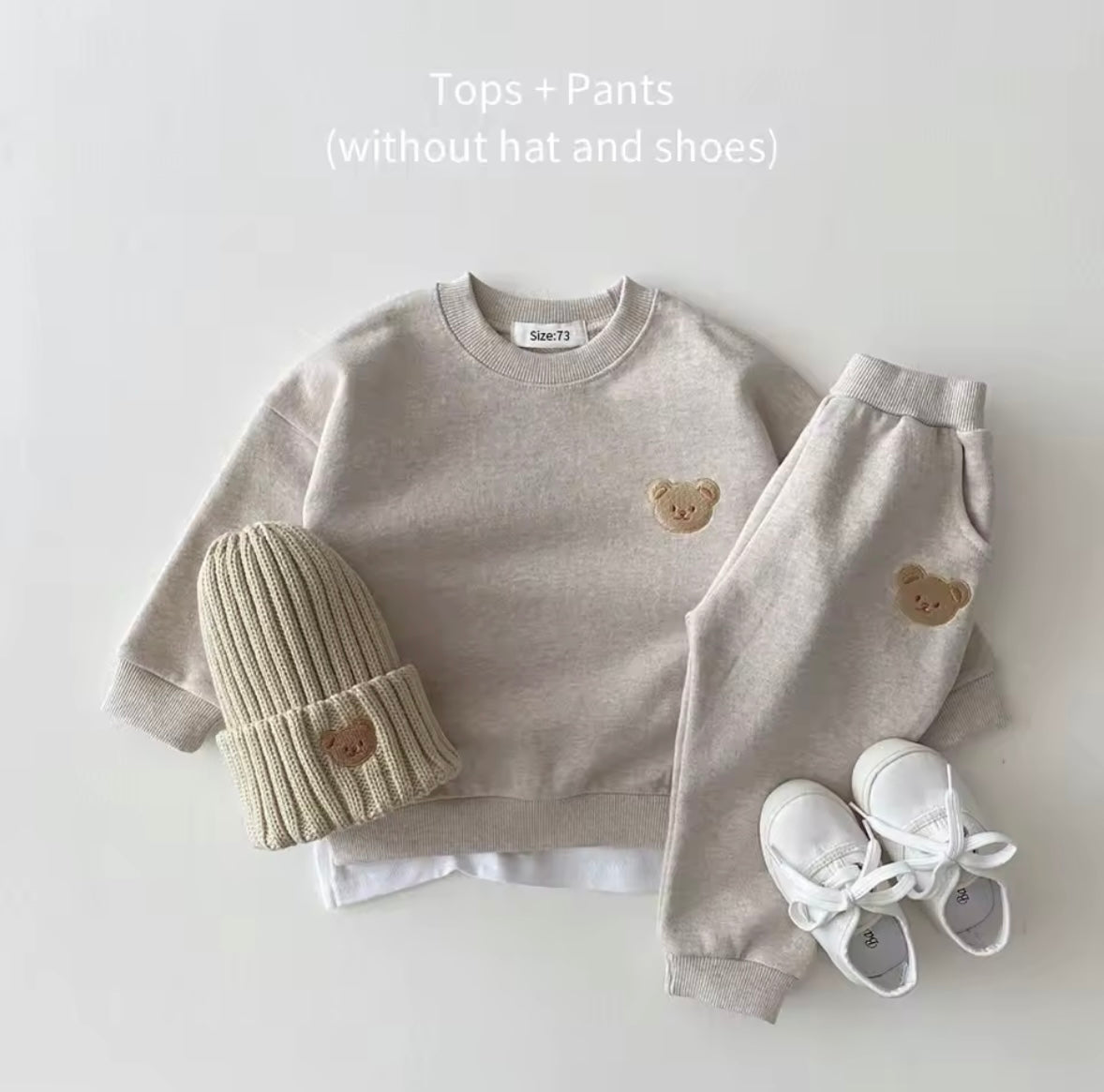 Kids Unisex Casual Sweatshirt & Pants Set. 5 Colours 6M-4Y