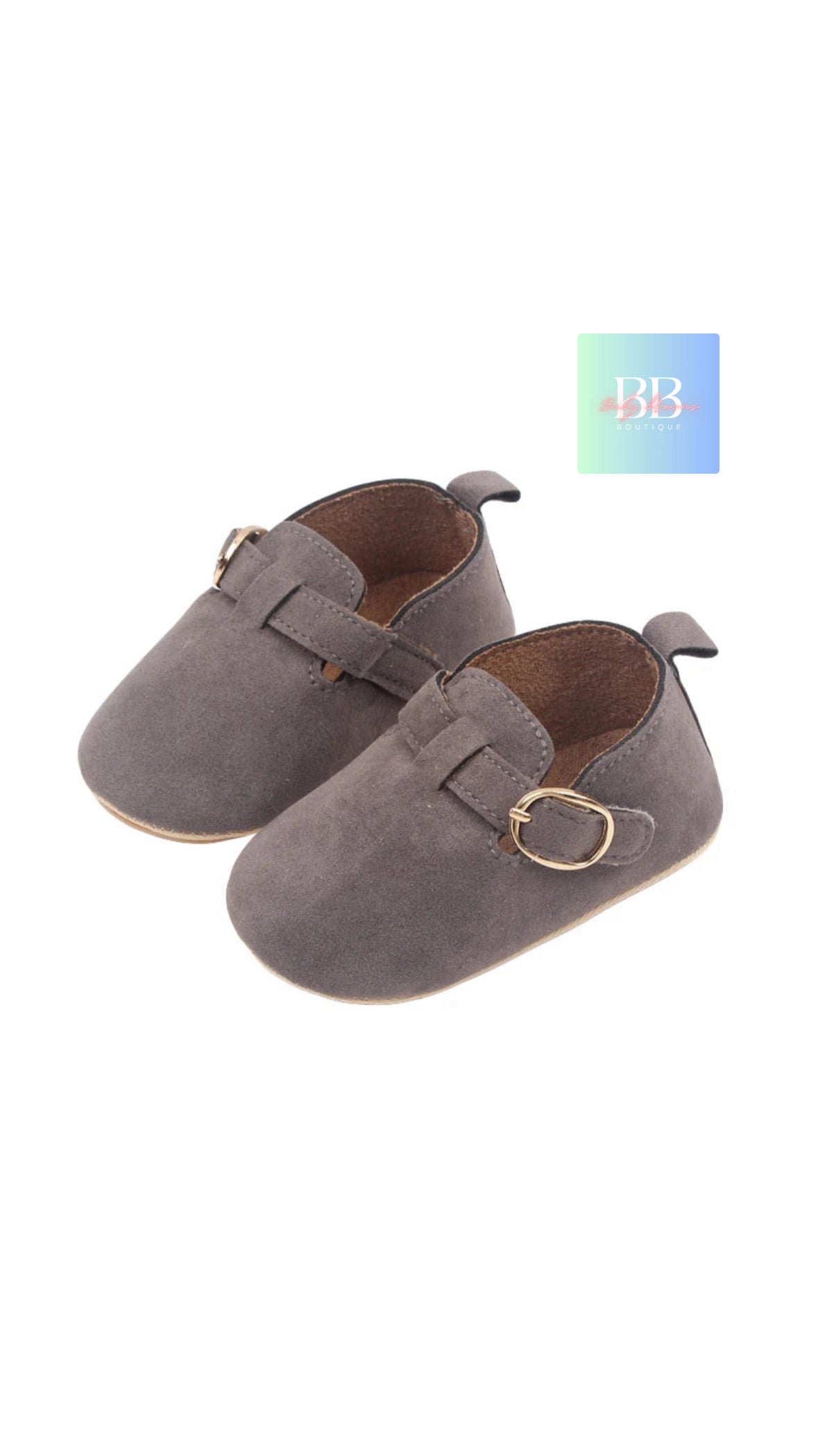 Baby/Toddler Suede Shoes with Buckle Strap. 0-18M, 3 Colours