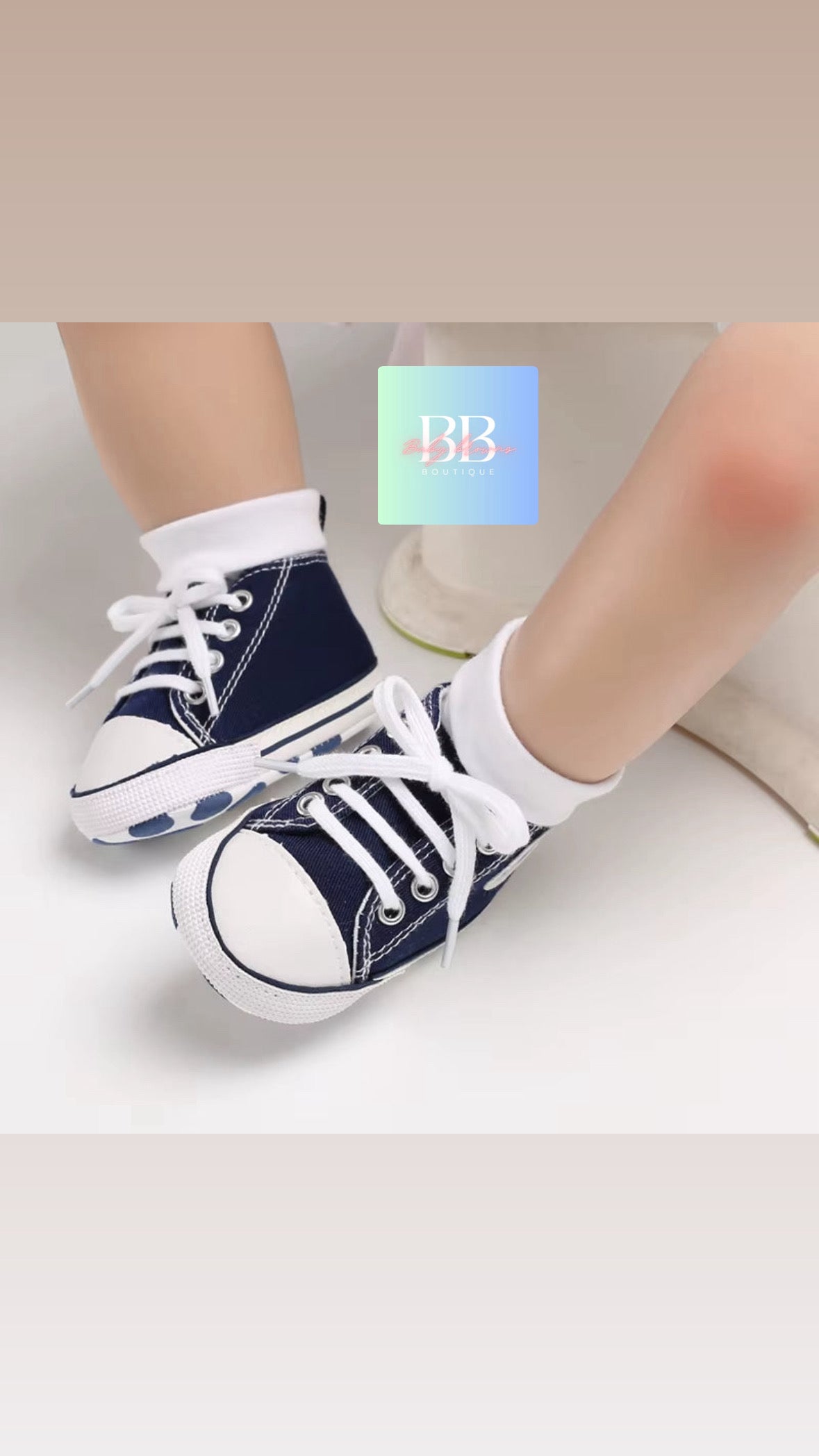 Baby/Toddler Classic Baseball Boots with Laces. 12 colours, 0-18M