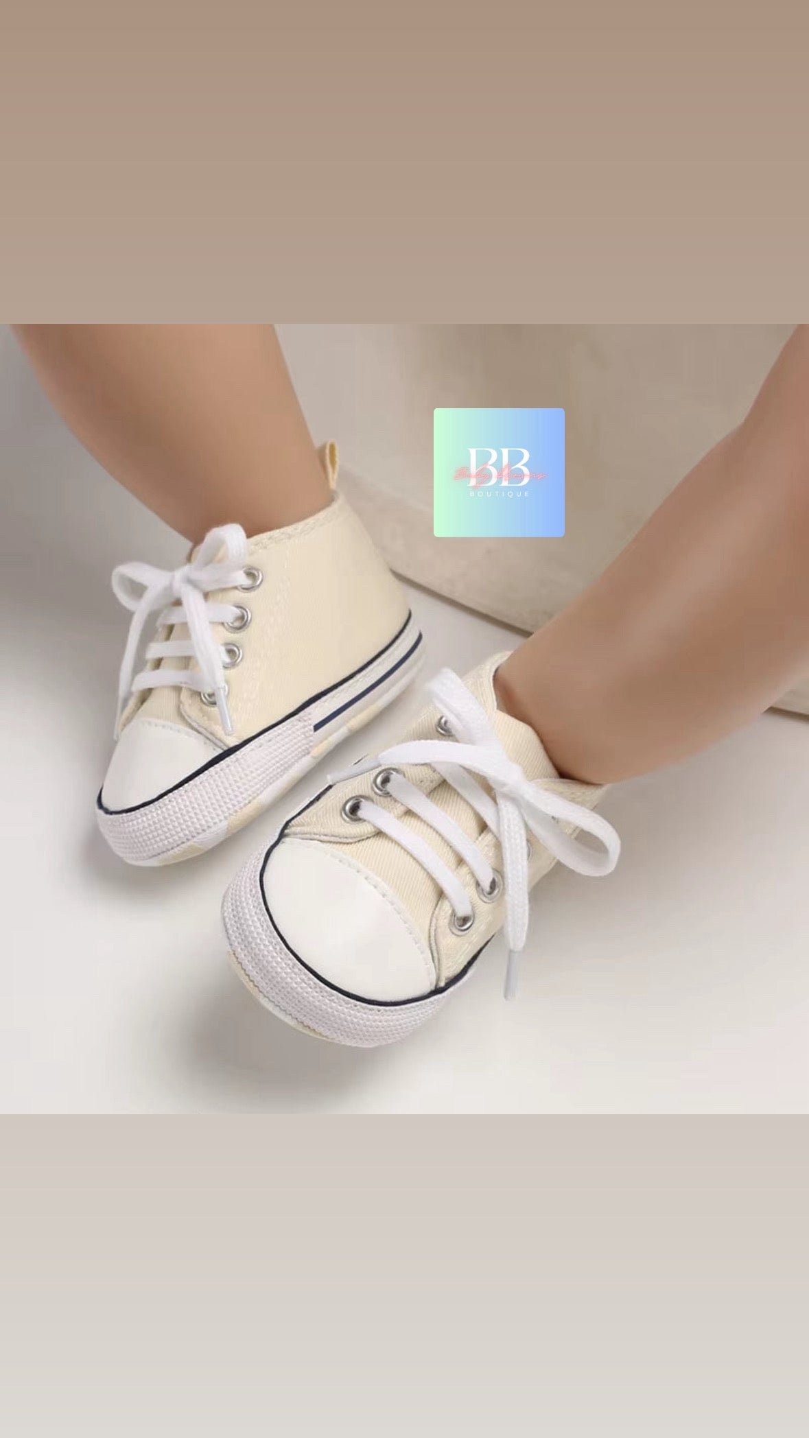 Baby/Toddler Classic Baseball Boots with Laces. 12 colours, 0-18M