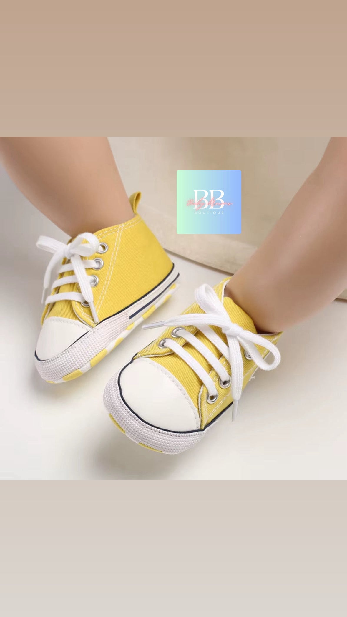Baby/Toddler Classic Baseball Boots with Laces. 12 colours, 0-18M