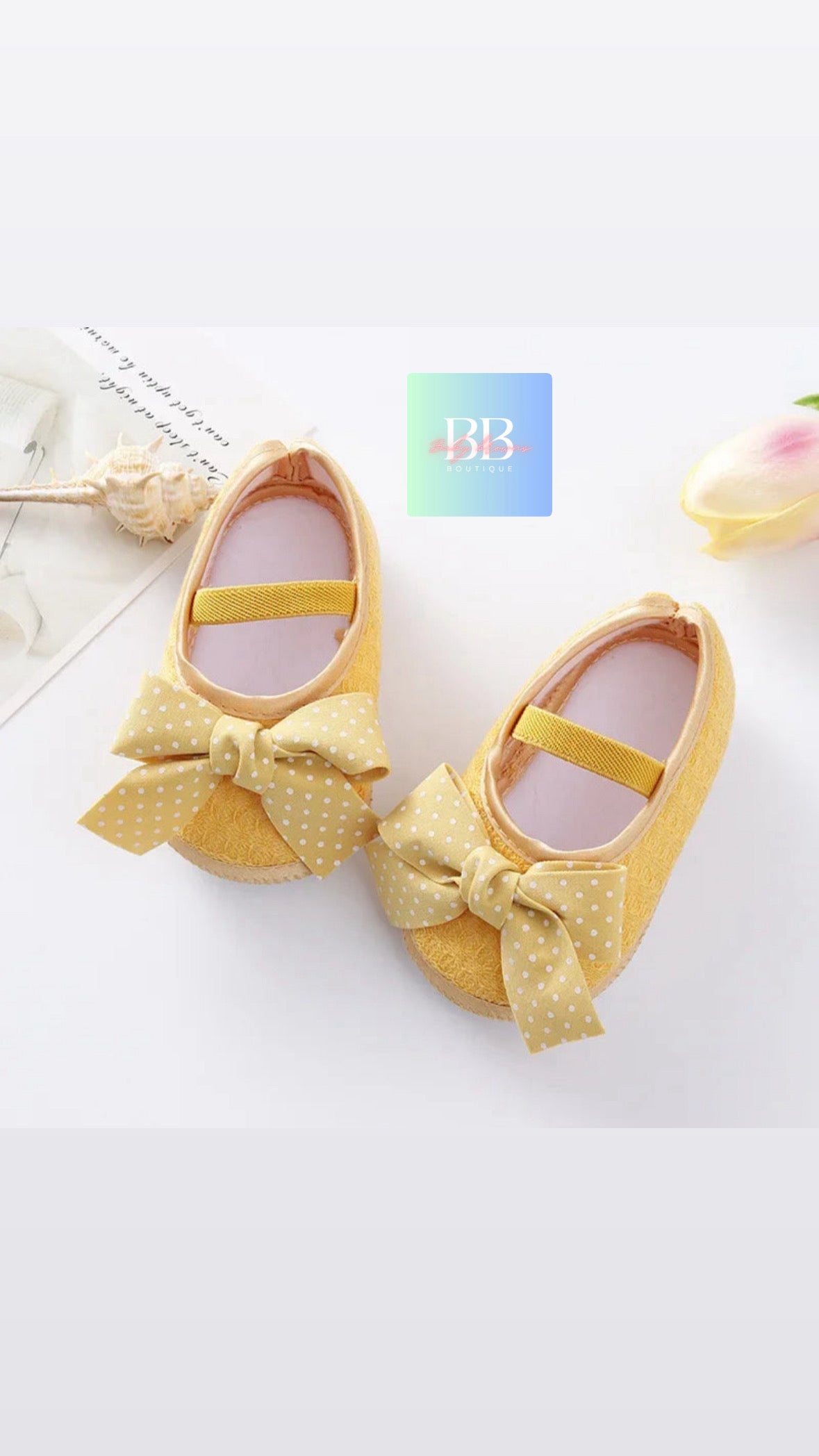 Baby/Toddler First Walkers Slip on Shoes with adorable bows. 8 styles & colours!