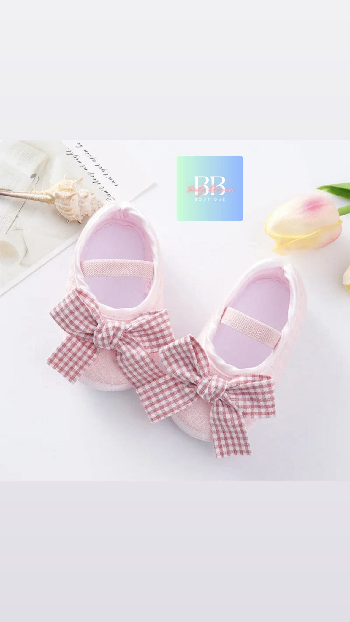 Baby/Toddler First Walkers Slip on Shoes with adorable bows. 8 styles & colours!