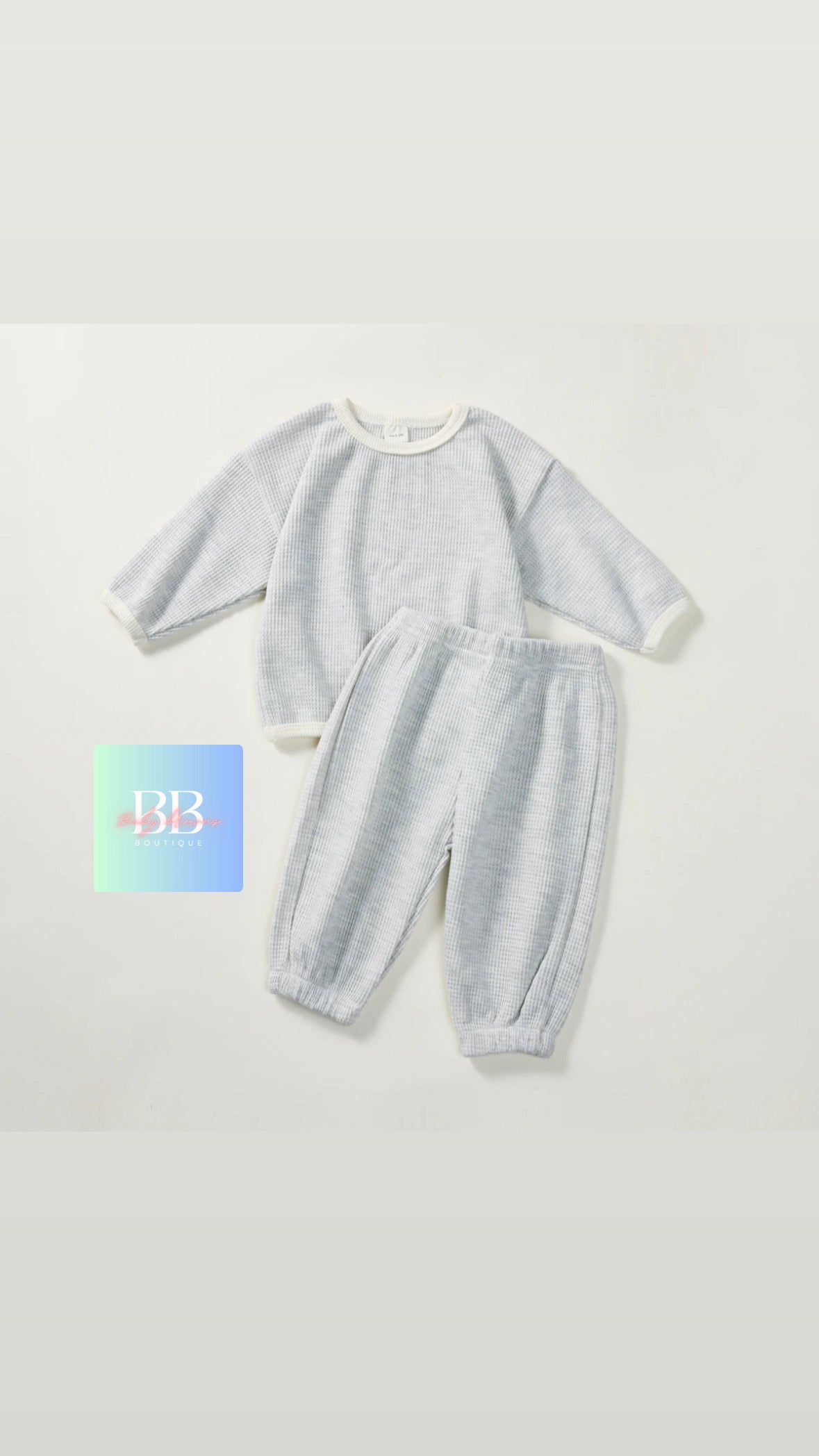 Casual Sweatshirt + Pants set for Baby/Toddler. 2 Colours, 3M-24M.