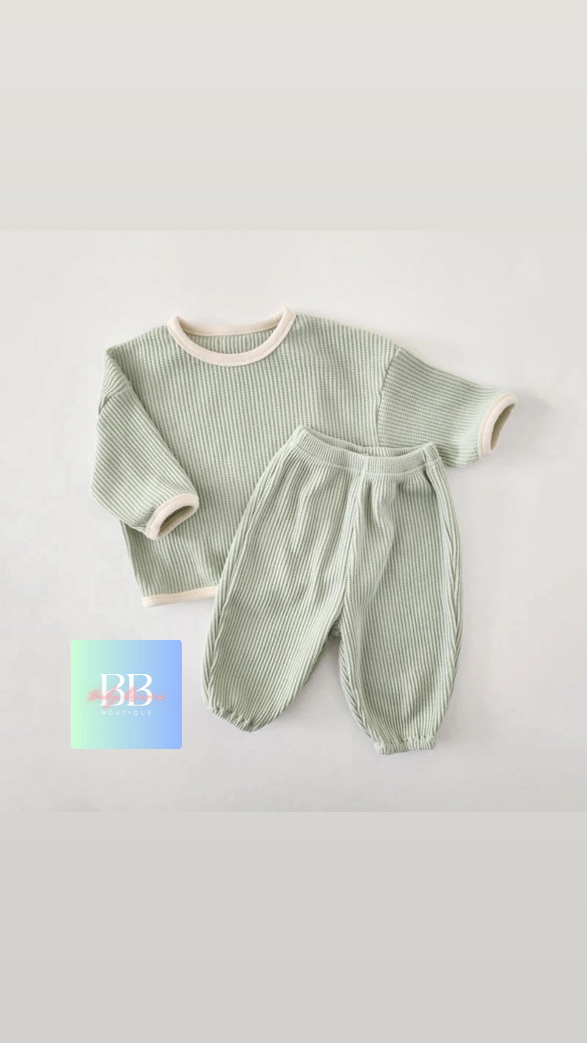 Casual Sweatshirt + Pants set for Baby/Toddler. 2 Colours, 3M-24M.