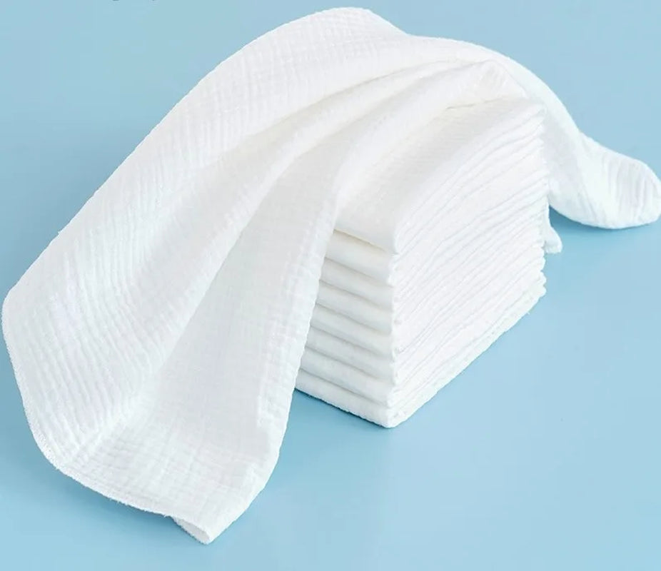5Pcs/Lot 100% Cotton Baby Gauze Diapers for Newborn Baby Nappy Changing 45*43Cm Washable Soft Baby Towels