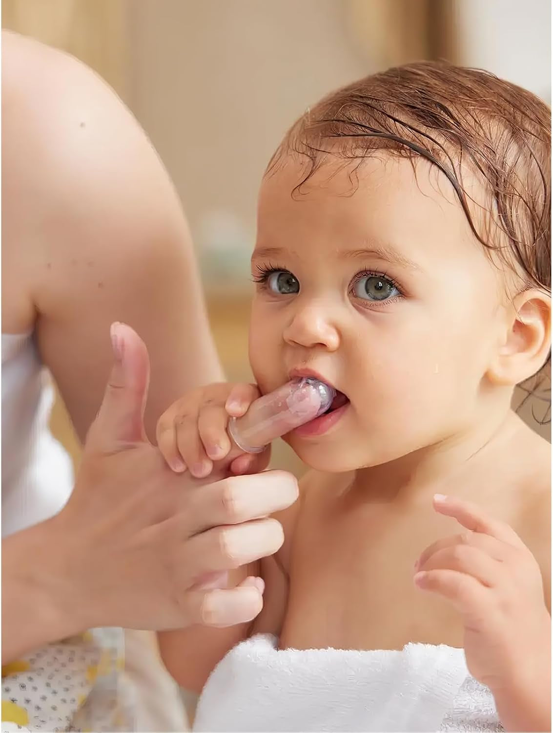 12 Pack Baby Toothbrush 0-2 Years,Toddler Finger Toothbrush, Soft Silicone Baby Finger Toothbrush for Cleaning, Teething Relief and Gum Massage