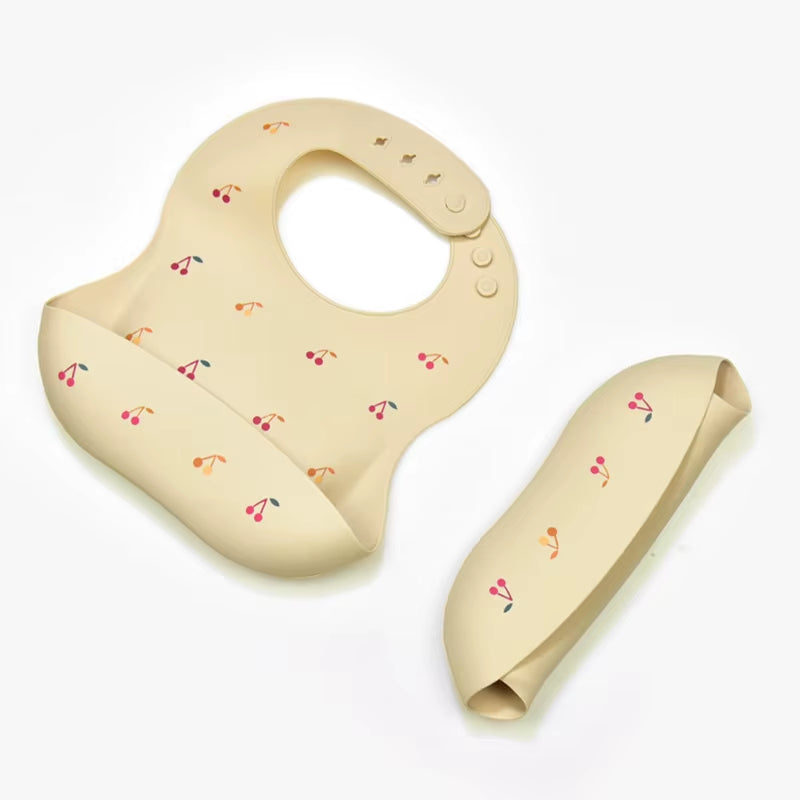 Silicone Bibs for Newborn Baby Feeding Tableware Waterproof Baby Bibs for Toddler Feedings Bibs Burp Cloths Bandana Baby Stuff