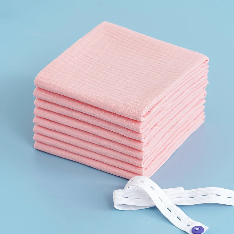 5Pcs/Lot 100% Cotton Baby Gauze Diapers for Newborn Baby Nappy Changing 45*43Cm Washable Soft Baby Towels