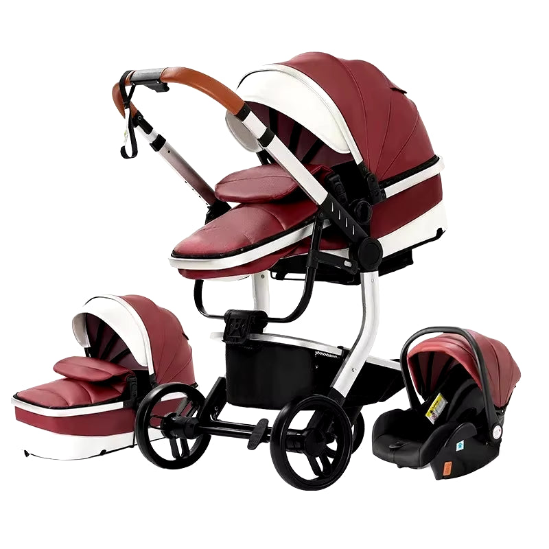 Toddler Stroller 3 in 1 Stroller Pram Strollers Baby Carseat Stroller Newborn Stroller Best Stroller High Landscape Mother Kids