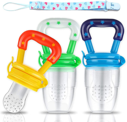 4 Pack Baby Food Feeder Fruit Feeder Set, Pacifier Feeder Baby Supplies Toys