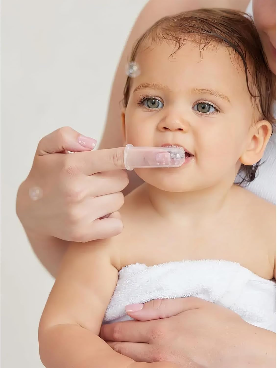 12 Pack Baby Toothbrush 0-2 Years,Toddler Finger Toothbrush, Soft Silicone Baby Finger Toothbrush for Cleaning, Teething Relief and Gum Massage