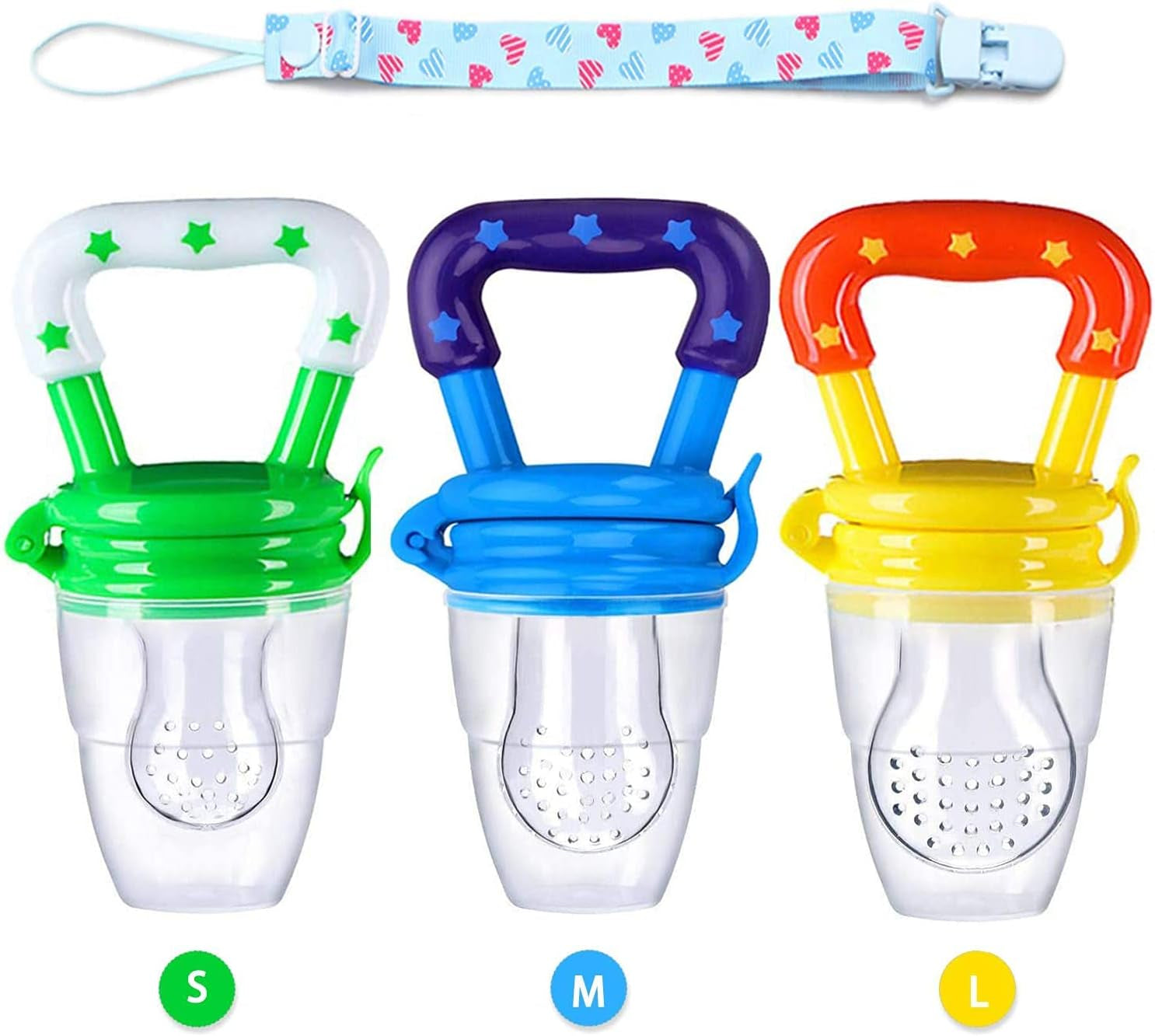 4 Pack Baby Food Feeder Fruit Feeder Set, Pacifier Feeder Baby Supplies Toys